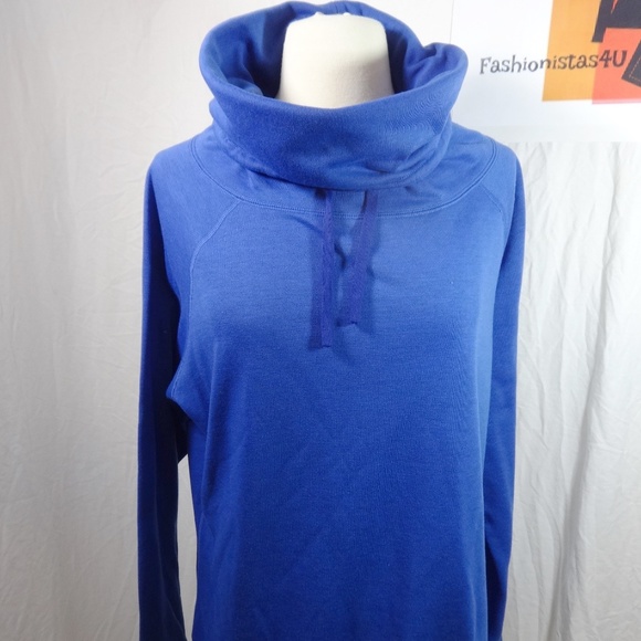 Nike Tops - NIKE Women's Blue Cowl Neck Sweatshirt Medium